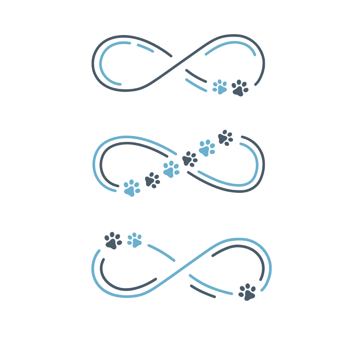Free Infinity Paw Vector Template