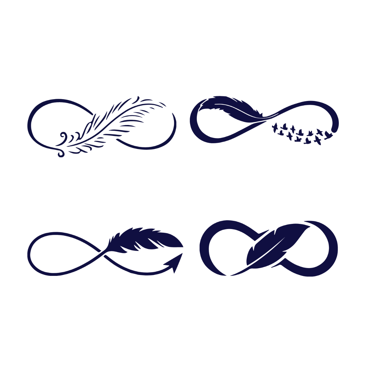 Feather Infinity Vector Template