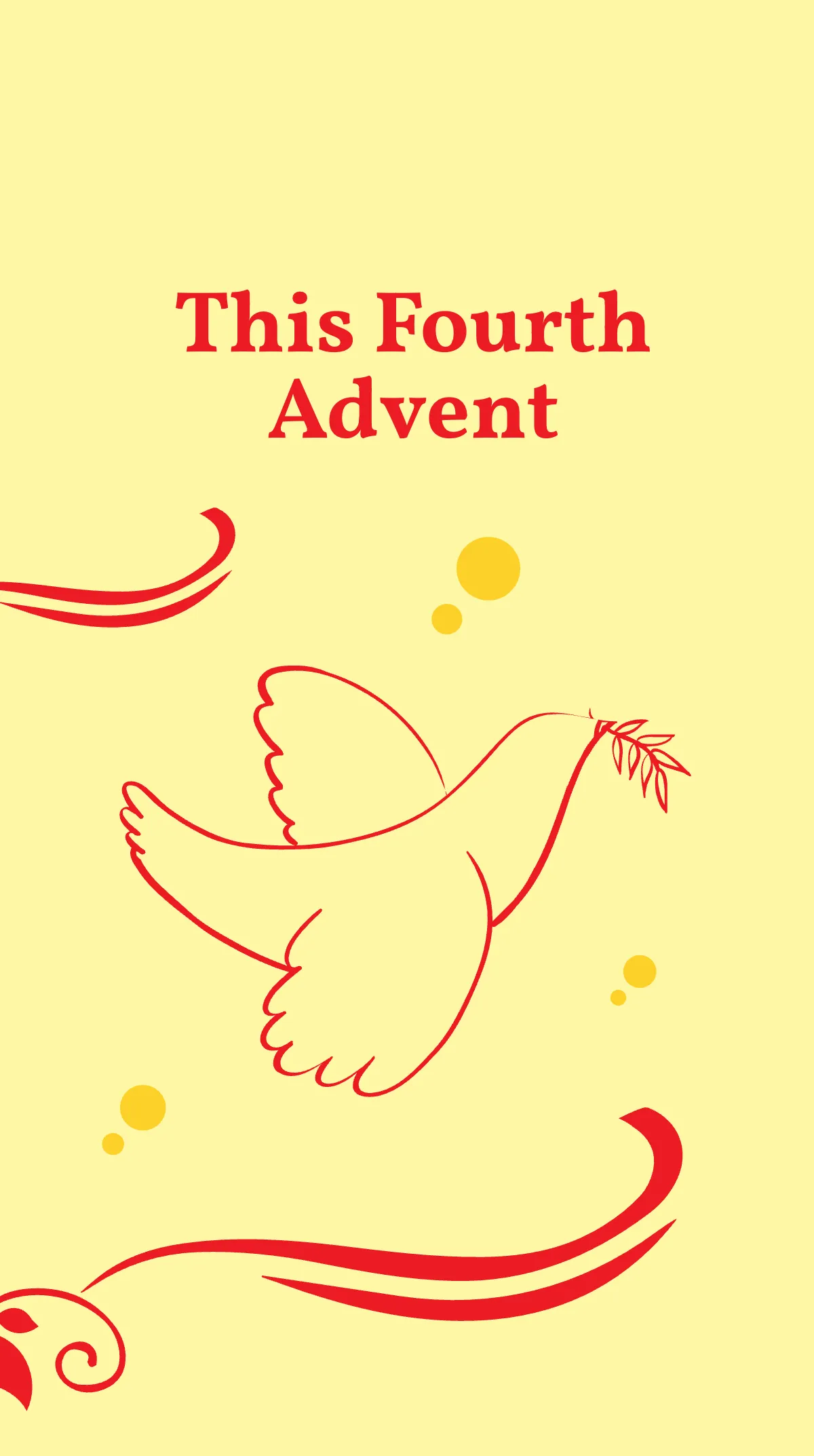 Free Fourth Advent Sunday Instagram Story Template to Edit Online