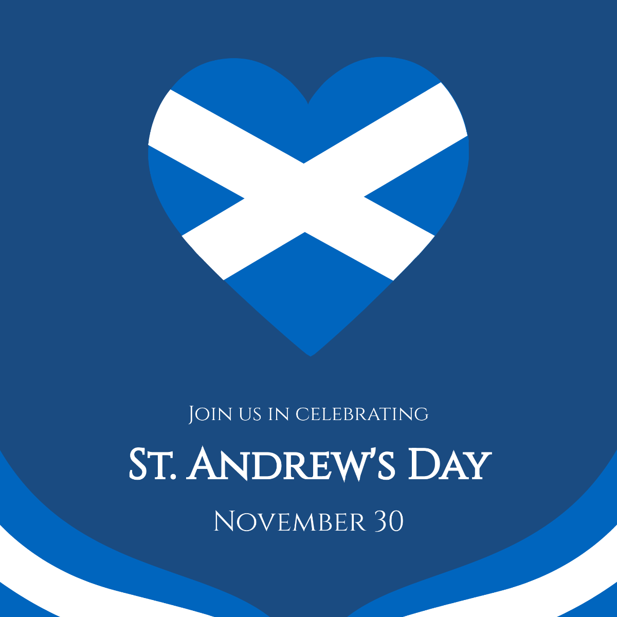 St Andrews Day Instagram Post Template