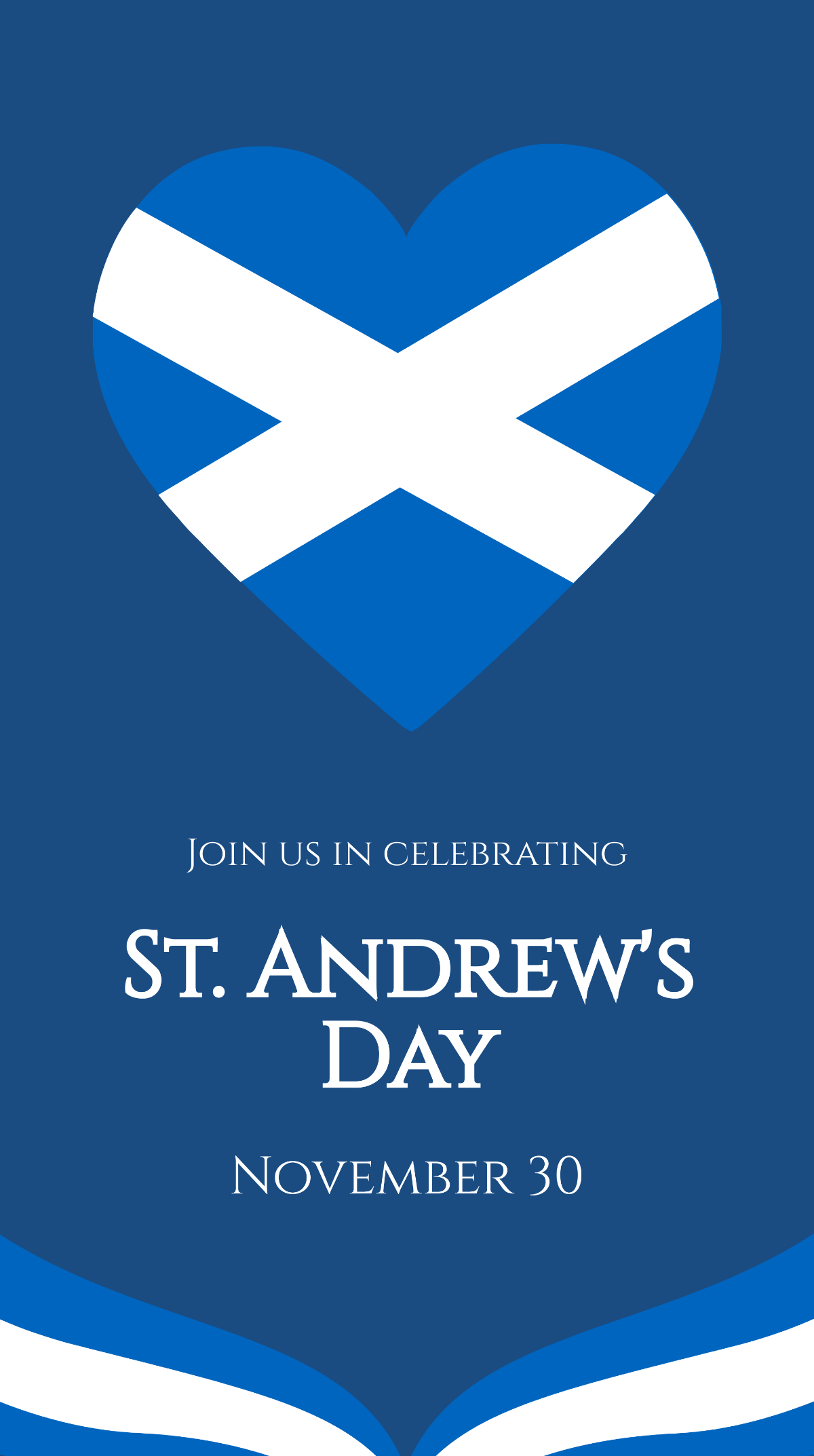 Free St Andrews Day Instagram Story Template