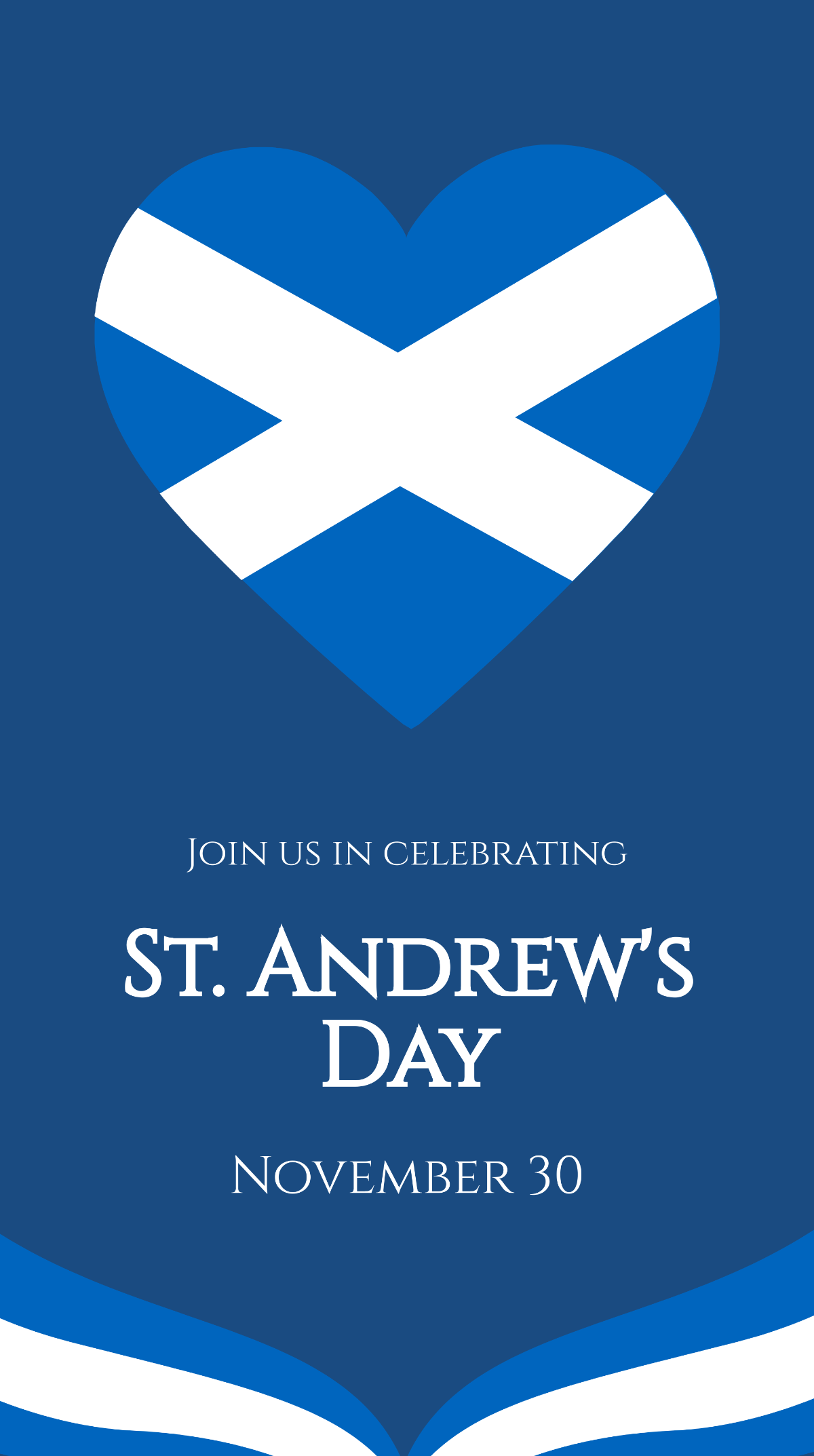 Free St Andrews Day Whatsapp Post Template