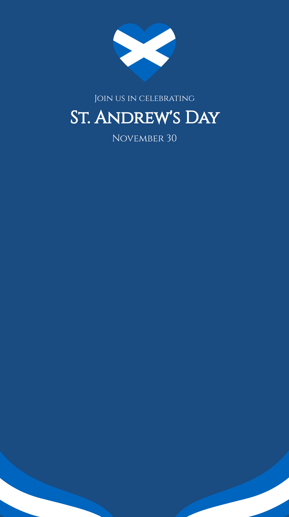 St Andrews Day Snapchat Geofilter Template