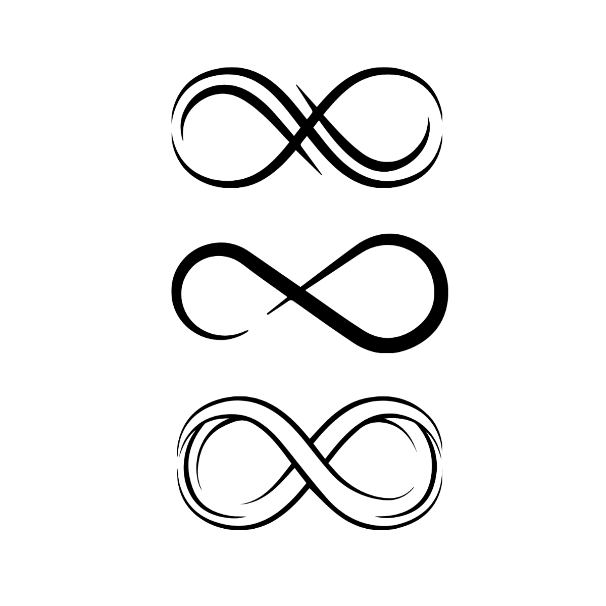 Free Infinity Tattoo Vector Template