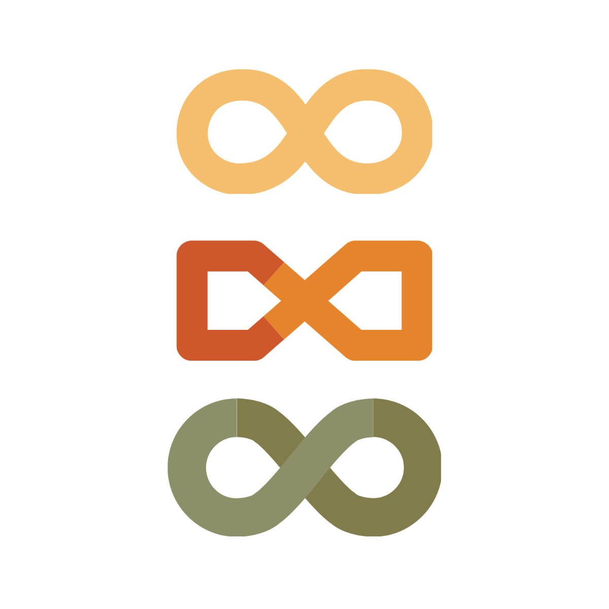 Retro Infinity Symbol Vector Template