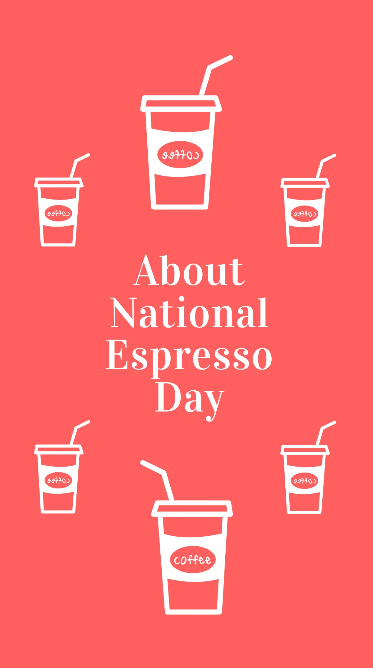 National Espresso Day Quote Instagram Story Template