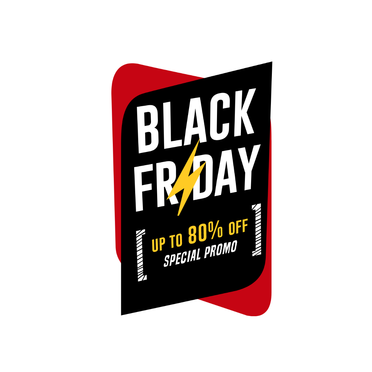 Black Friday Promotion Vector Template