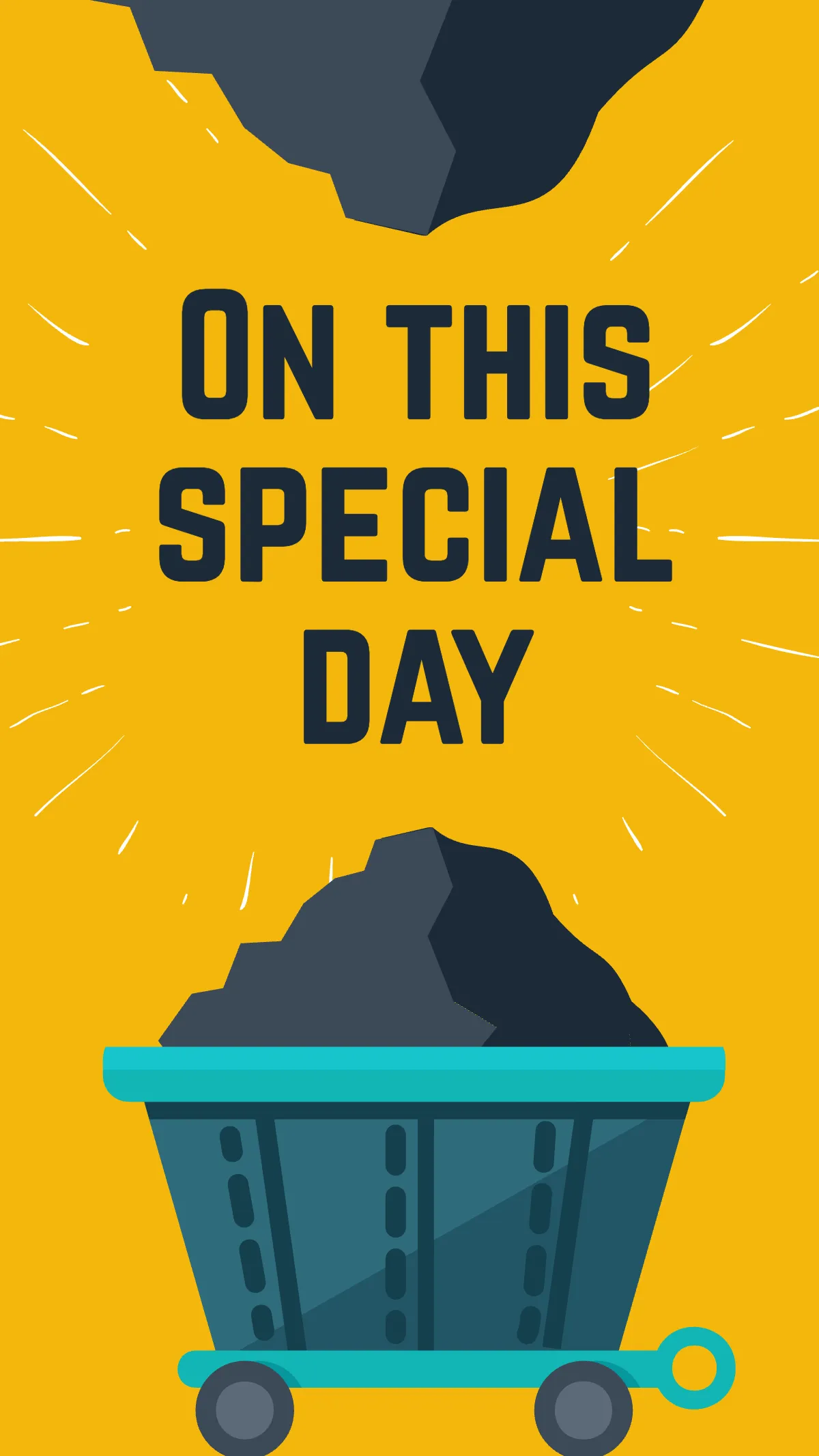 Free National Miners Day Instagram Story Template to Edit Online