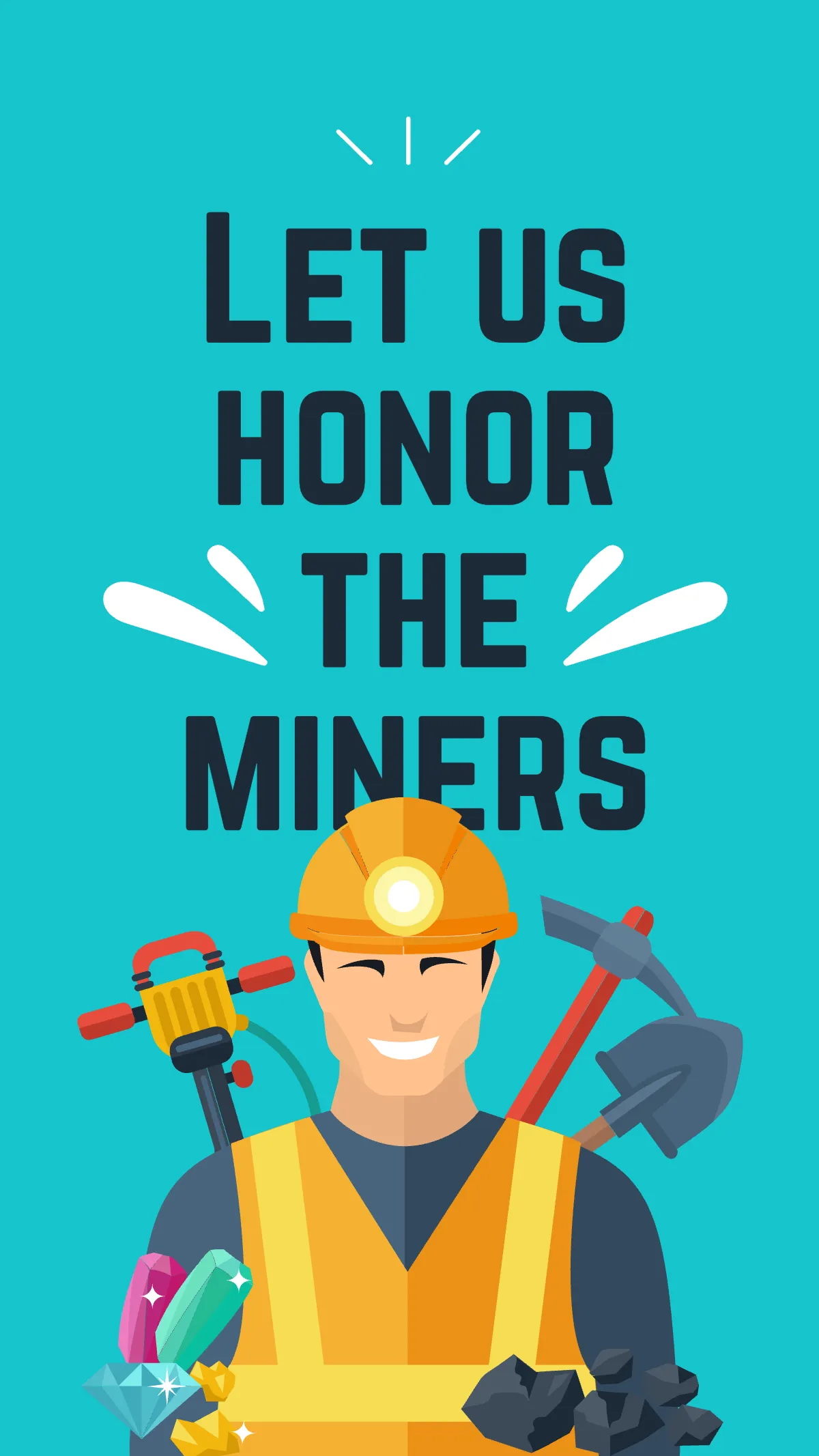 Free National Miners Day Instagram Story Template to Edit Online