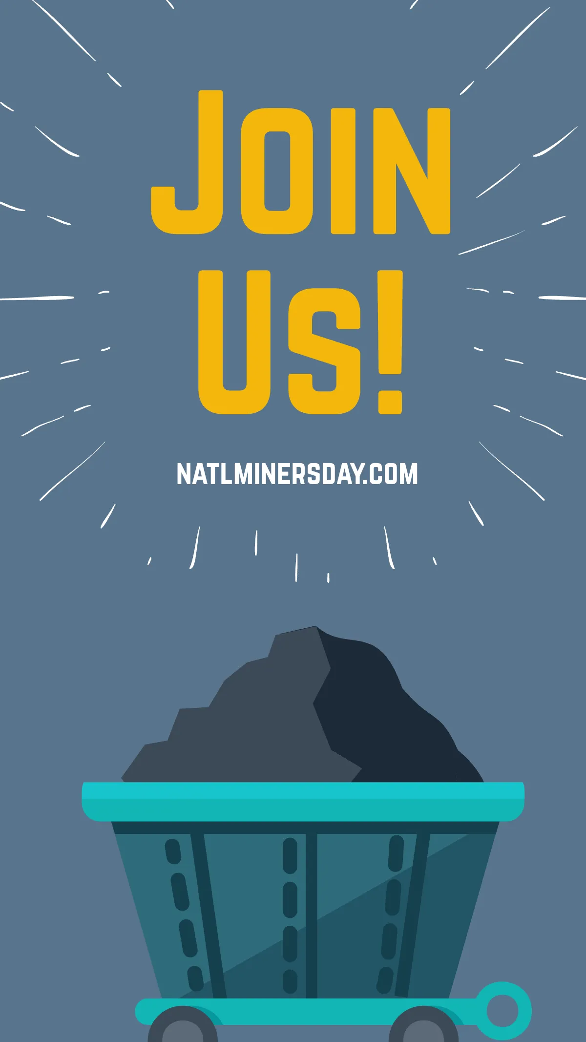 Free National Miners Day Instagram Story Template to Edit Online