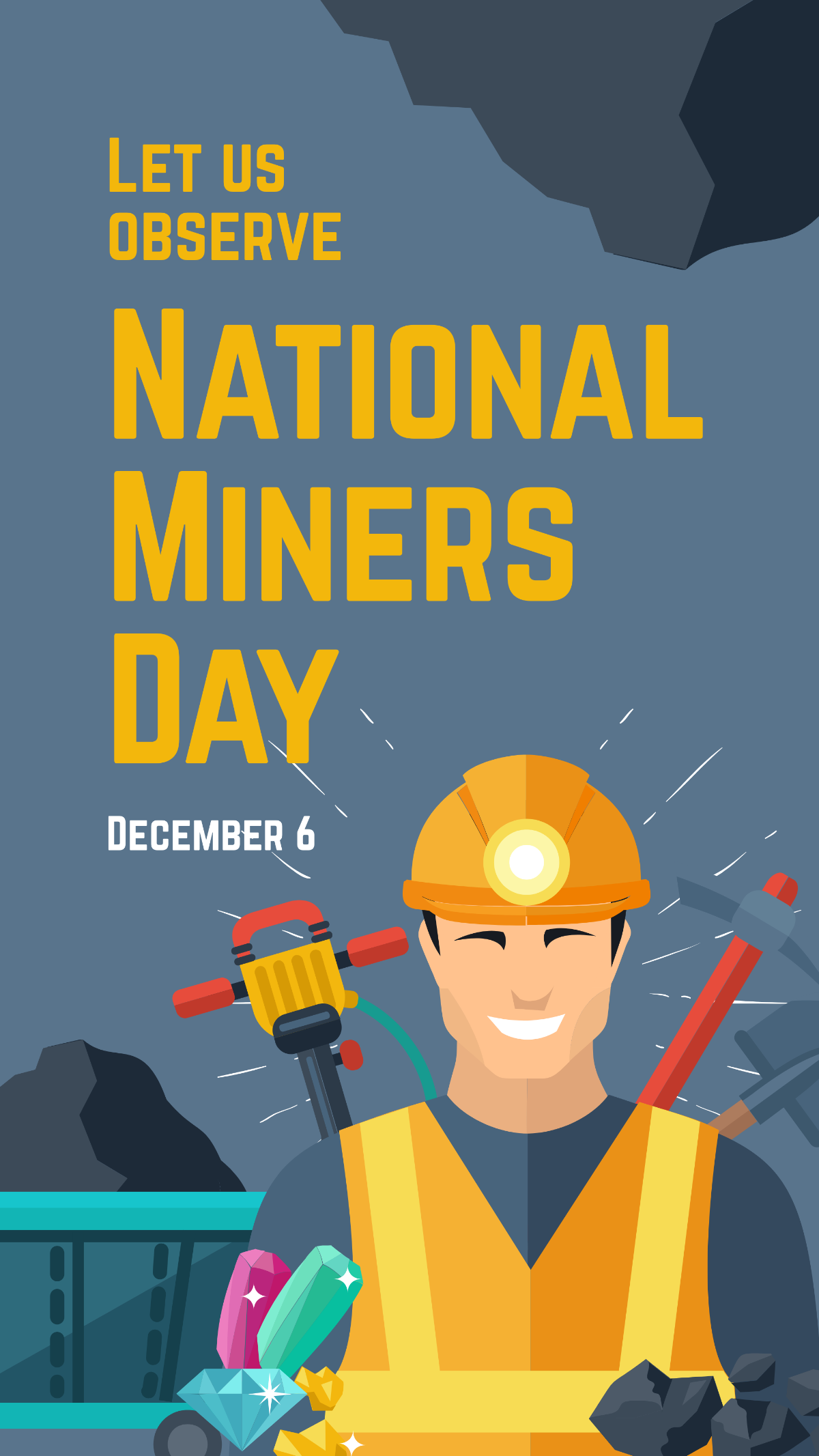National Miners Day Instagram Story Template
