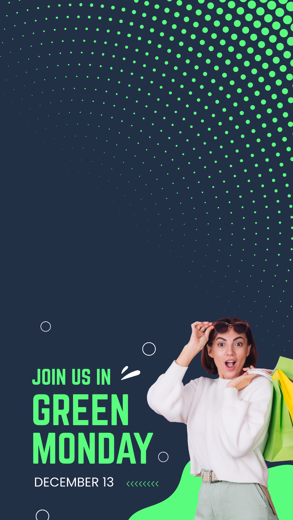 Green Monday Promotion Snapchat Geofilter Template