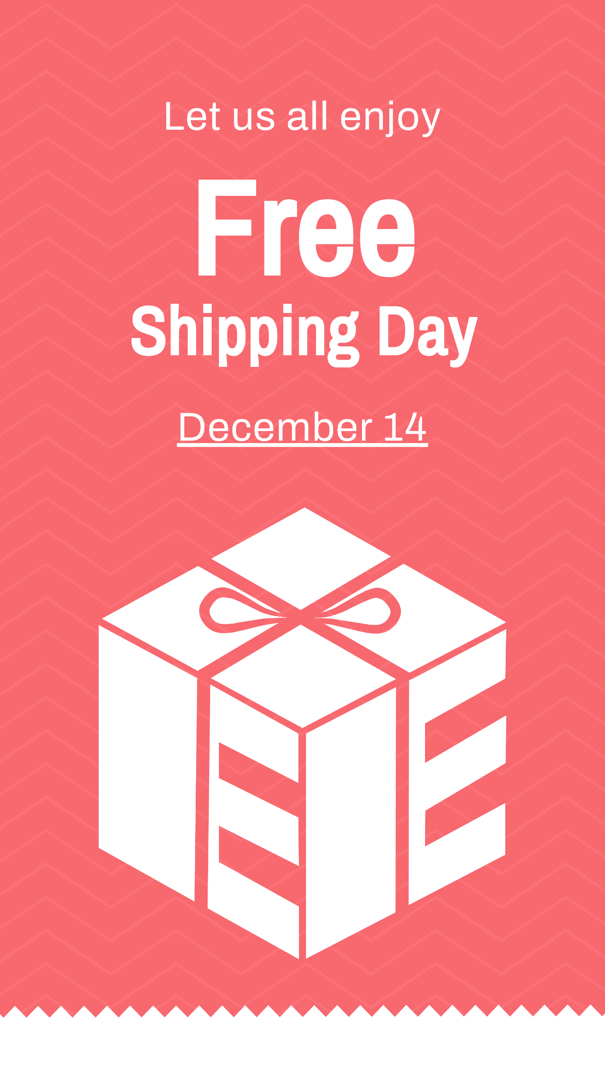 Free Shipping Day Whatsapp Post Template