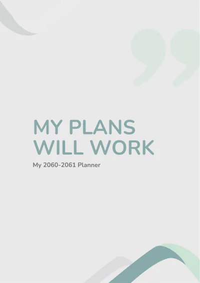 Free Quote Planner Cover Template to Edit Online