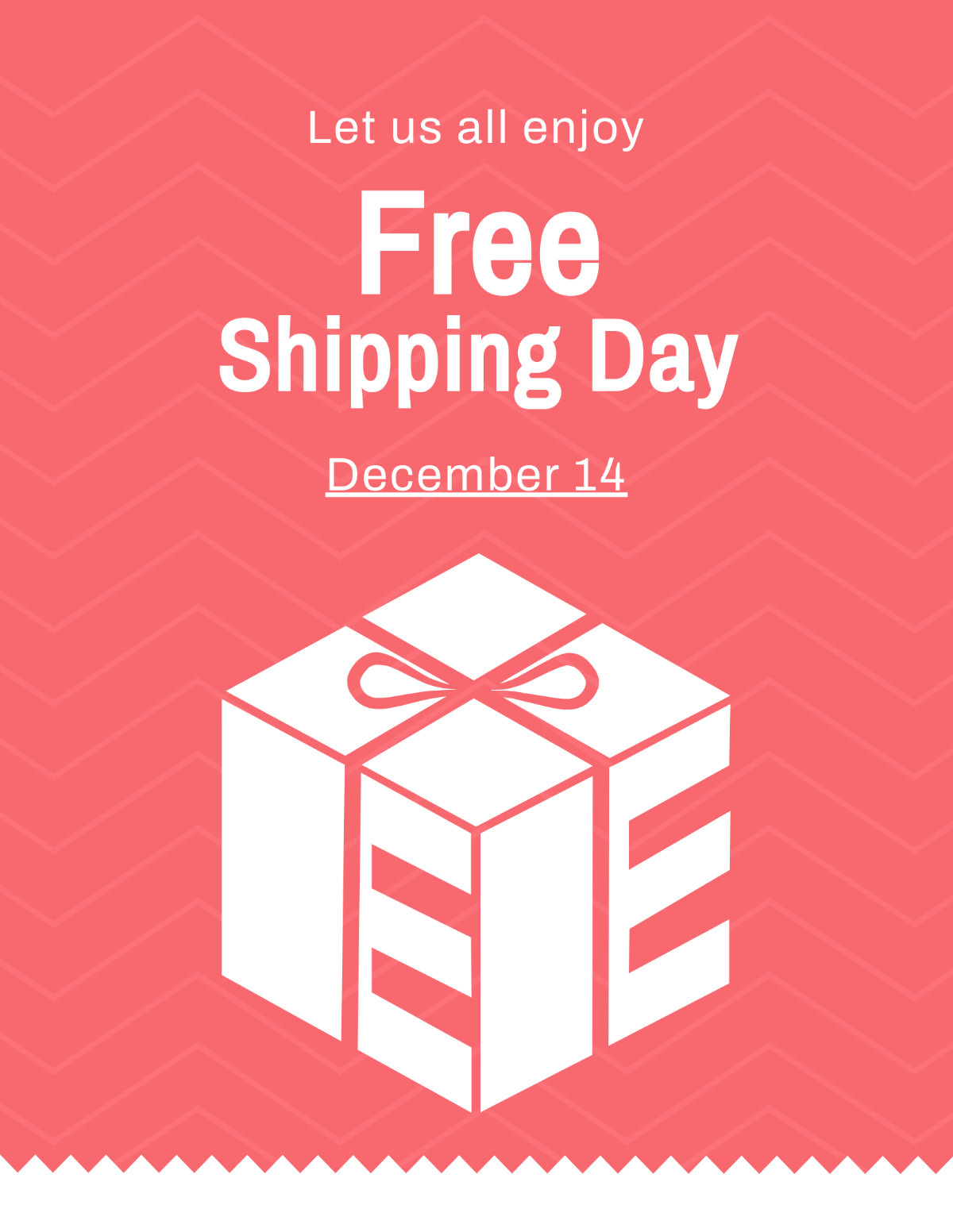Free Shipping Day Flyer Template