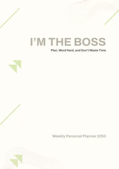Free Feminine Planner Cover Template to Edit Online