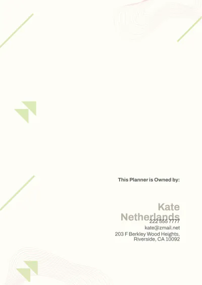 Free Feminine Planner Cover Template to Edit Online