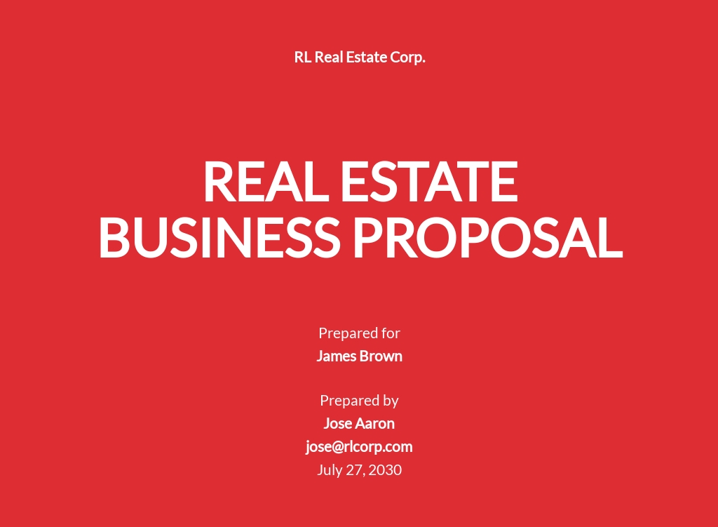 Free Real Estate Business Proposal Template.jpe