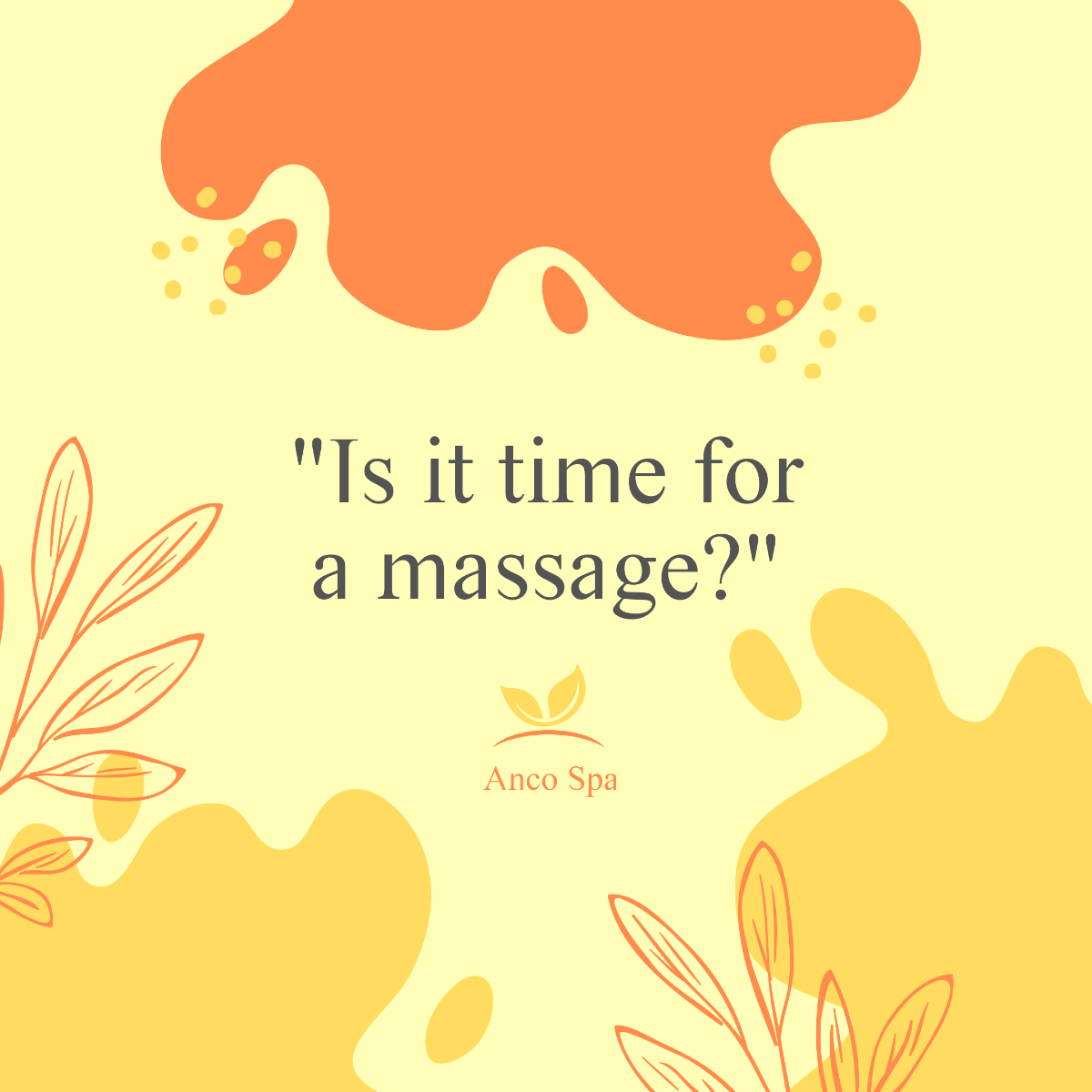 Funny Massage Quote Post, Instagram, Facebook Template