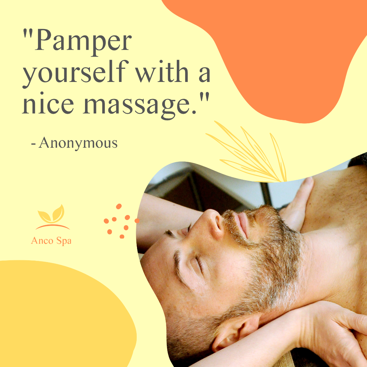 Free Pamper Yourself Quote Post, Instagram, Facebook Template
