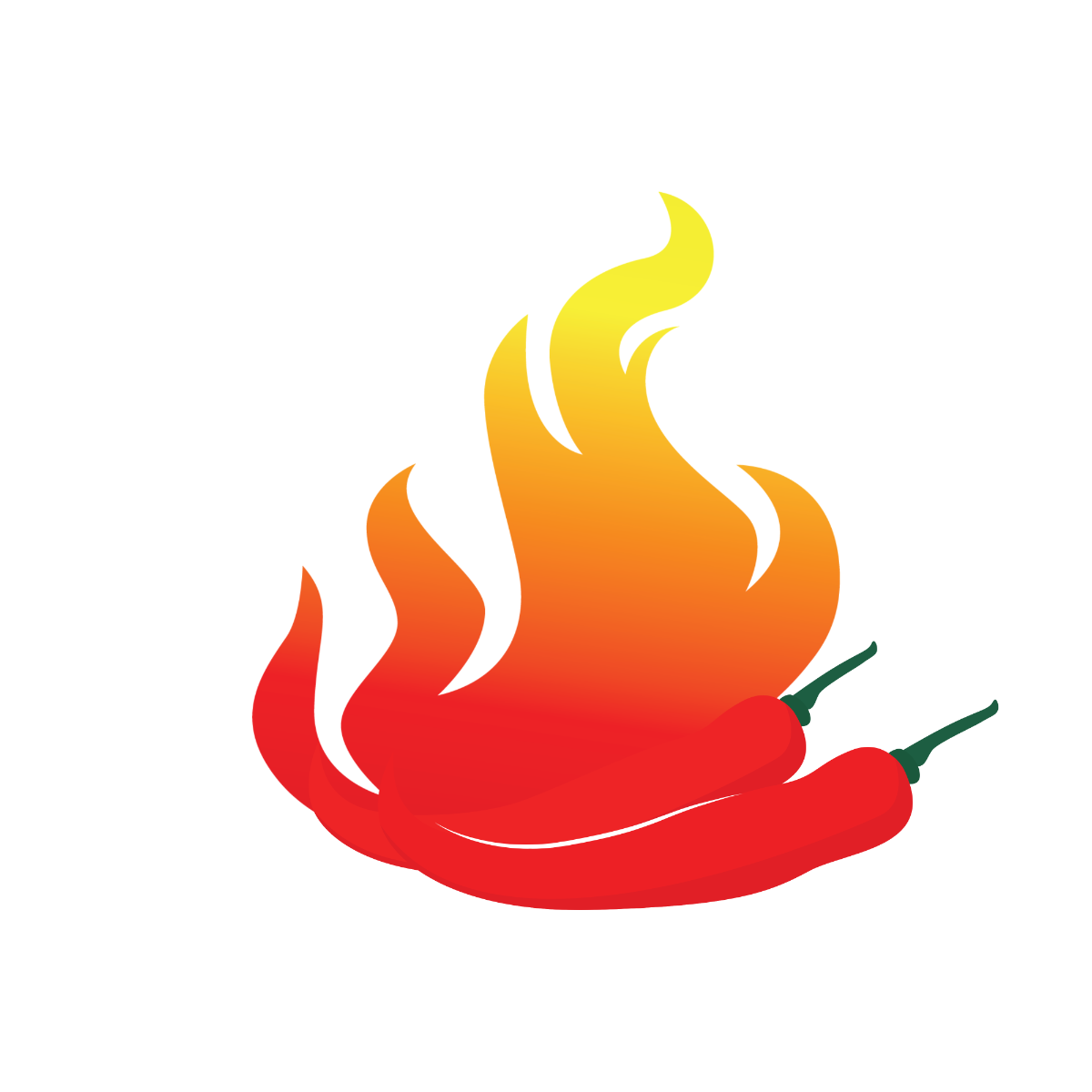 Chili Fire Vector Template