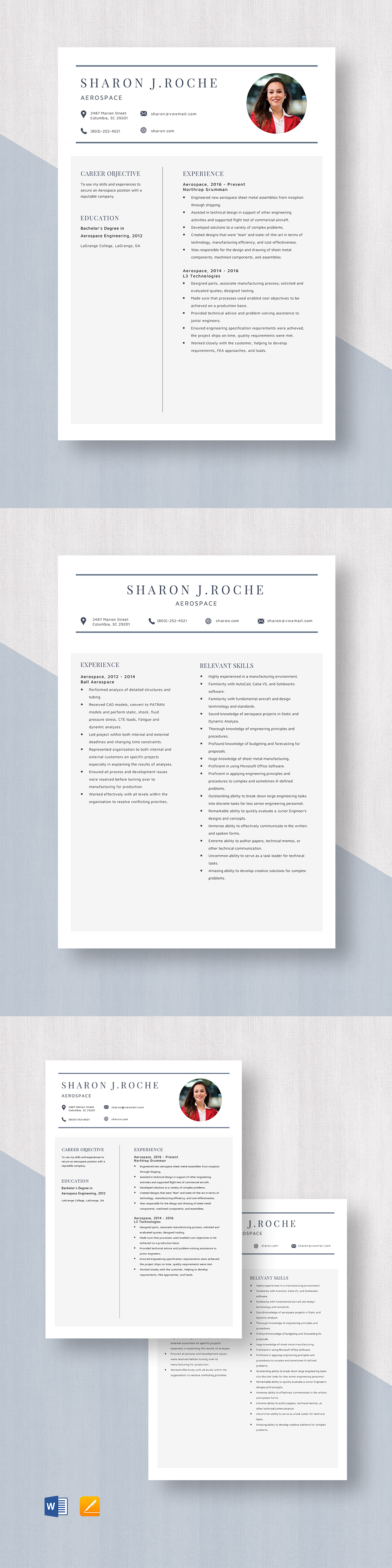 Aerospace Resume Template Word Apple Pages Template net Aerospace Resume Template Word Apple Pages Template net