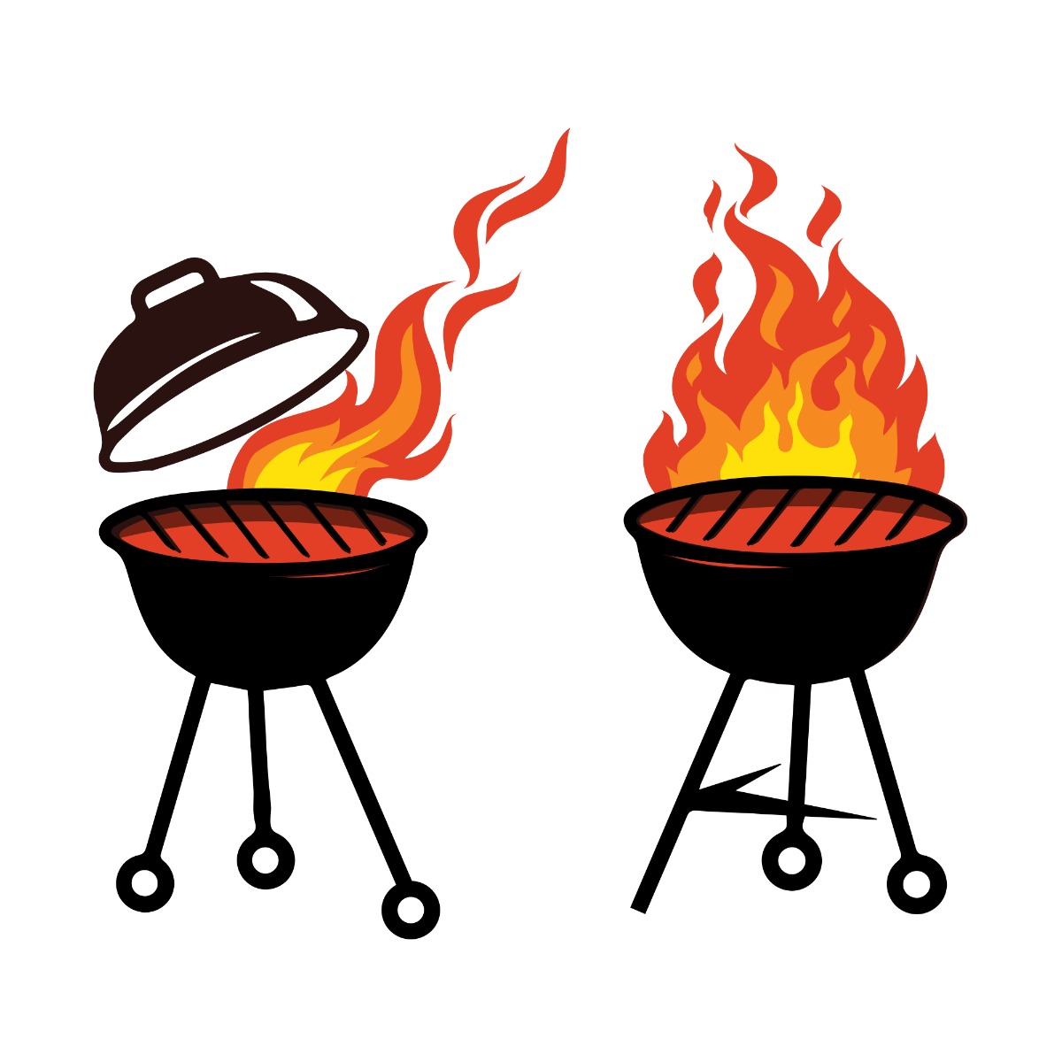 BBQ Grill Vector Template