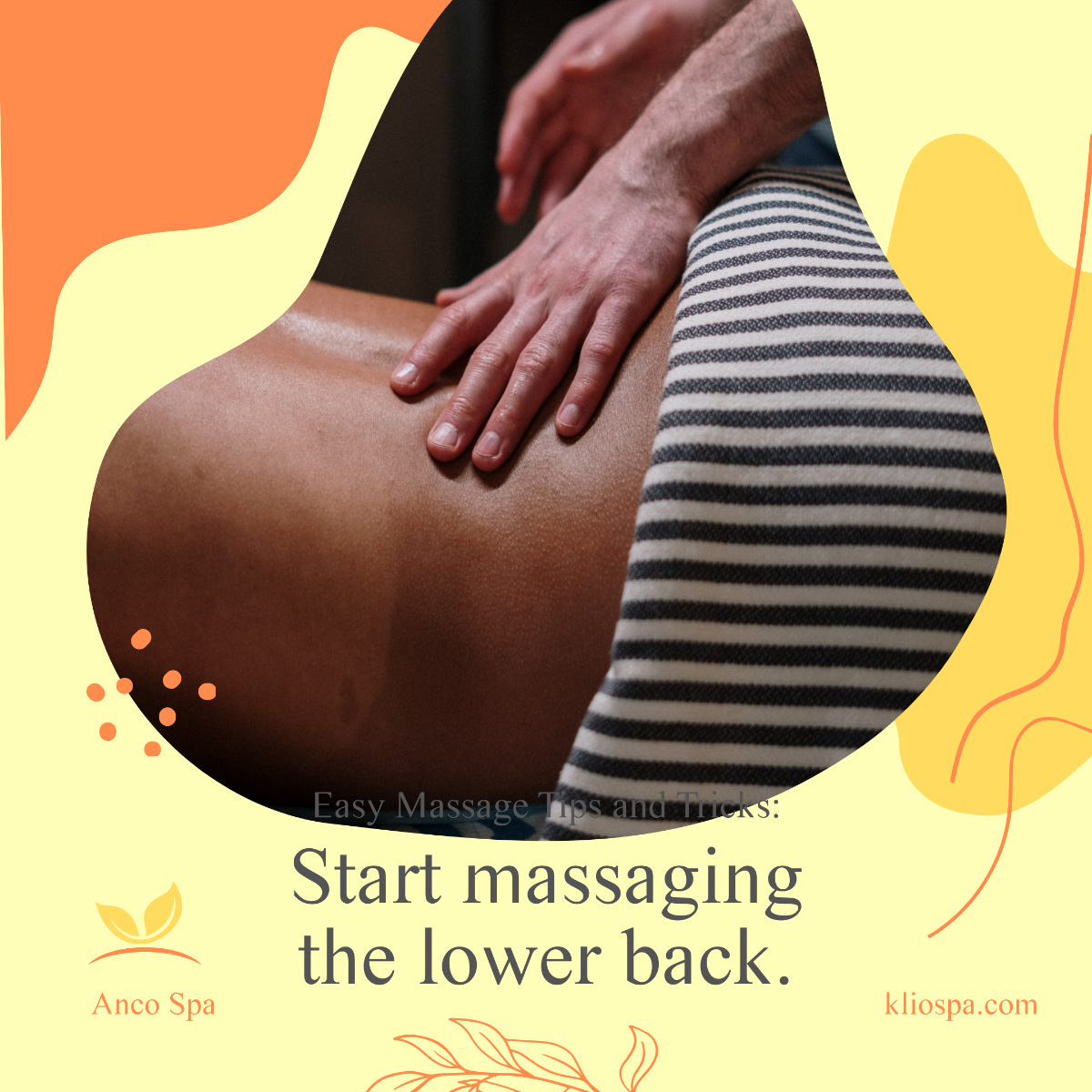 Easy Massage Tips And Tricks Post, Instagram, Facebook Template