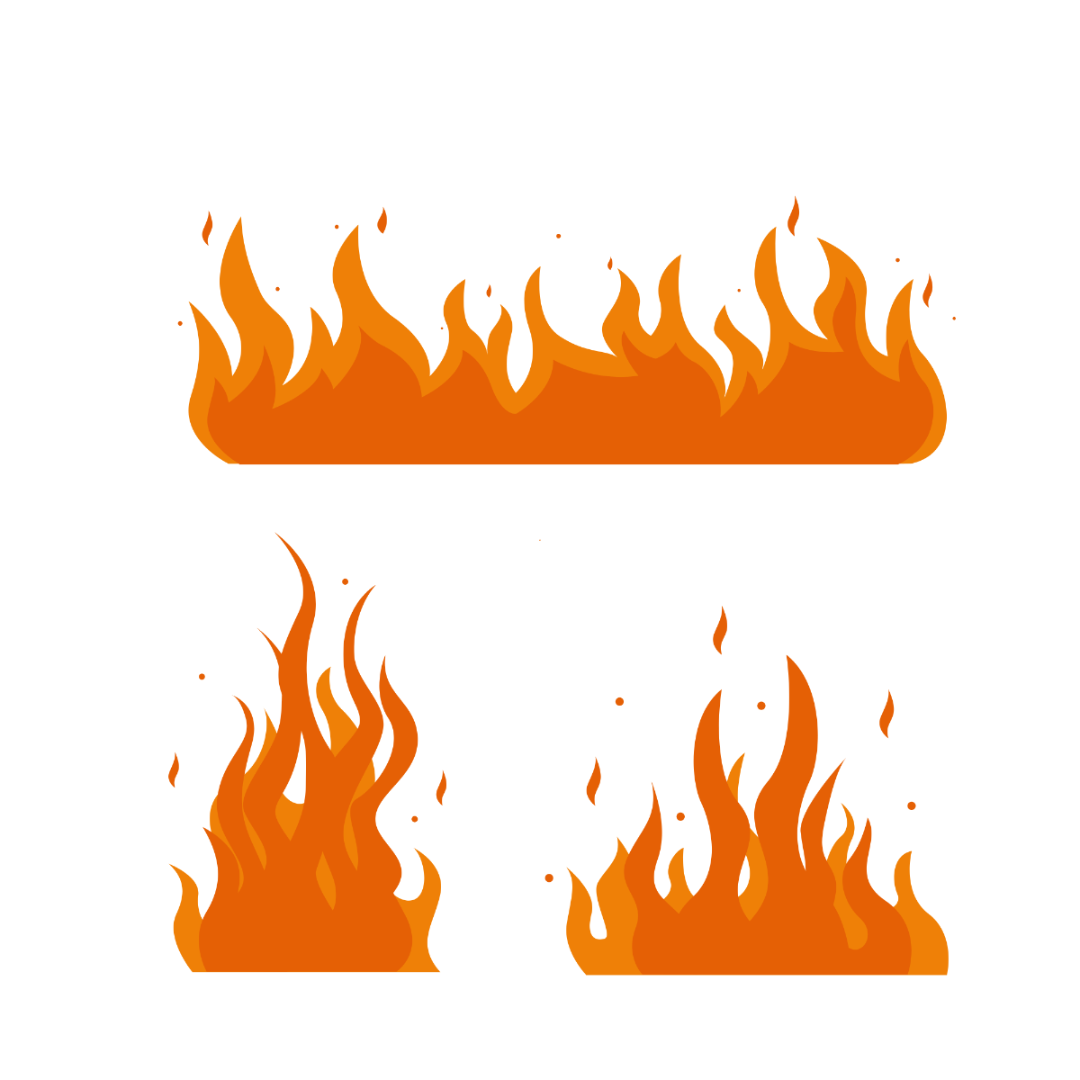 Fire Flame Vector Template