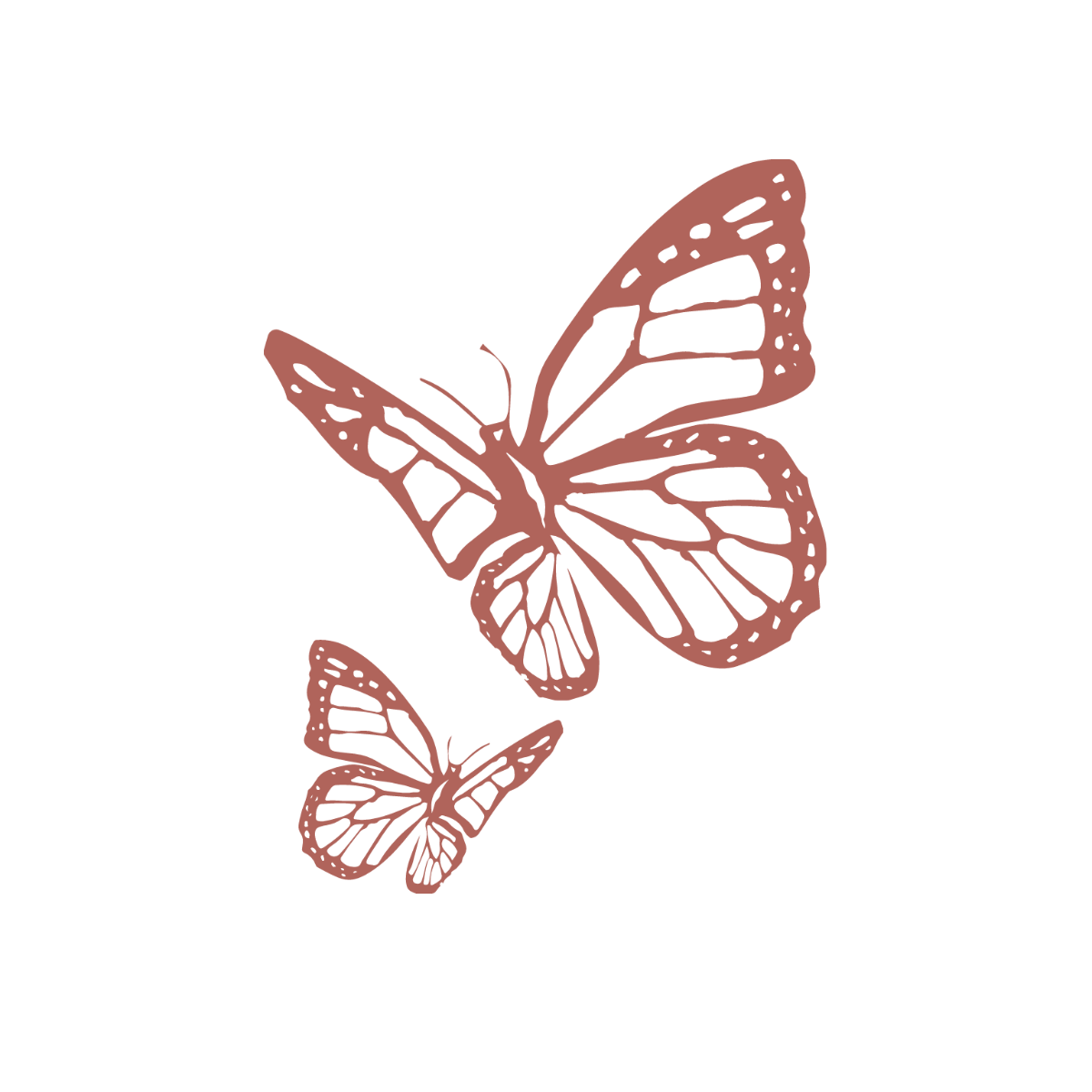 Free Glitter Butterfly Vector Template