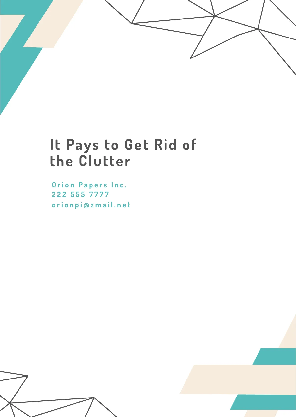 Free Abstract Planner Cover Template to Edit Online