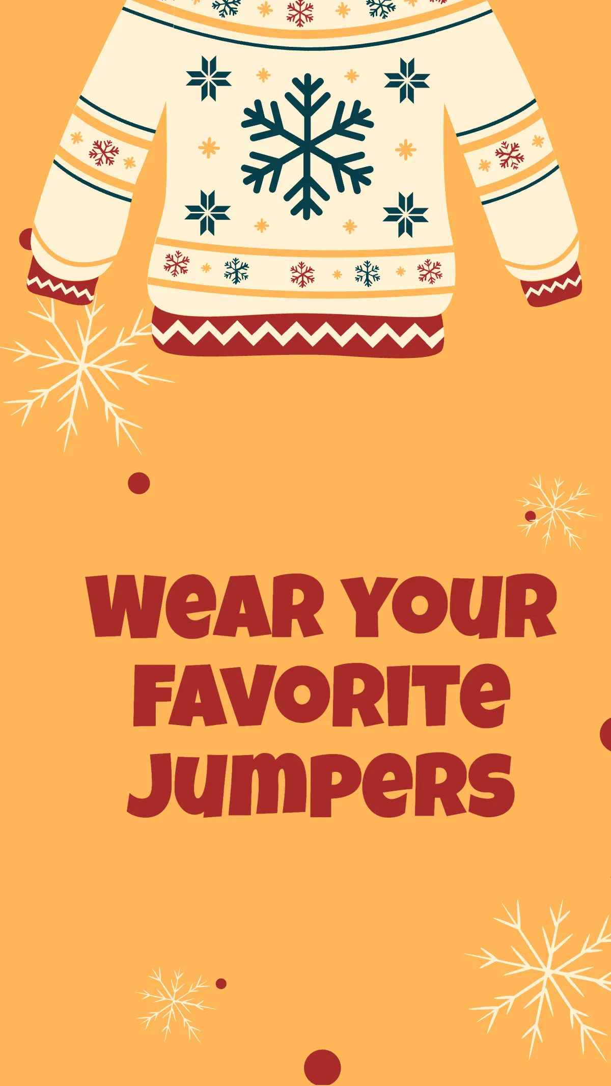 Free Christmas Jumper Day Instagram Story Template to Edit Online