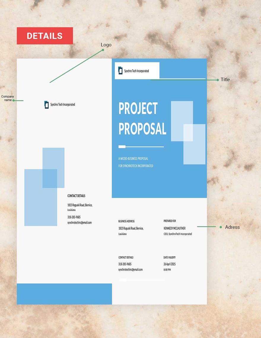 Sample Small Business Proposal Template