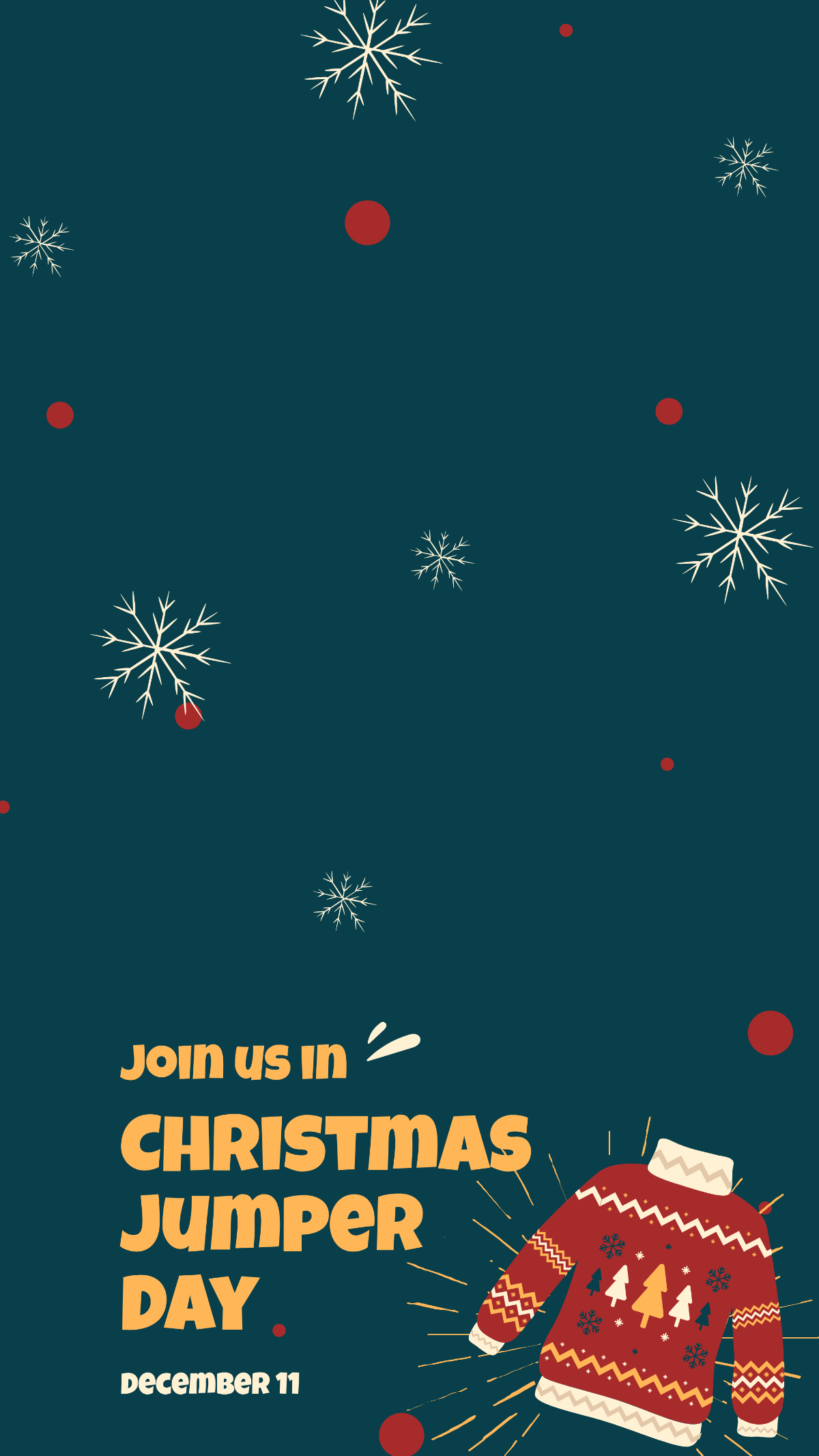 Christmas Jumper Day Snapchat Geofilter Template