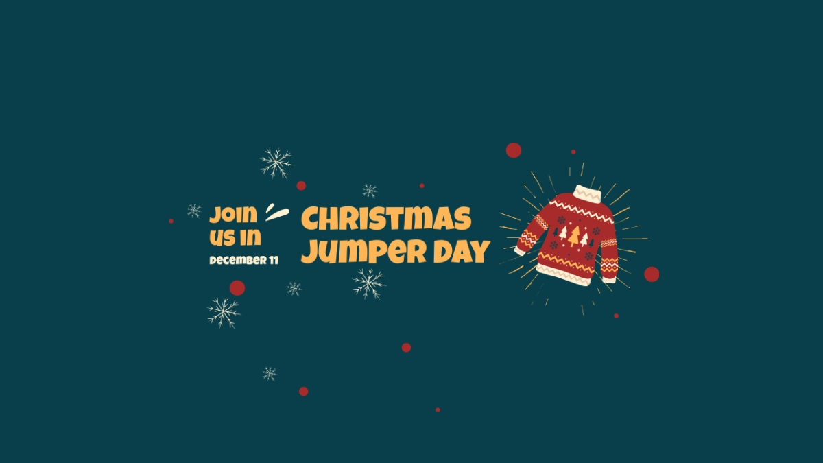 Free Christmas Jumper Day Youtube Banner Template