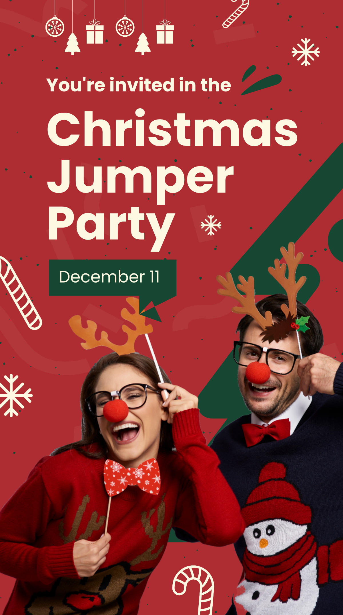 Christmas Jumper Party Instagram Story Template