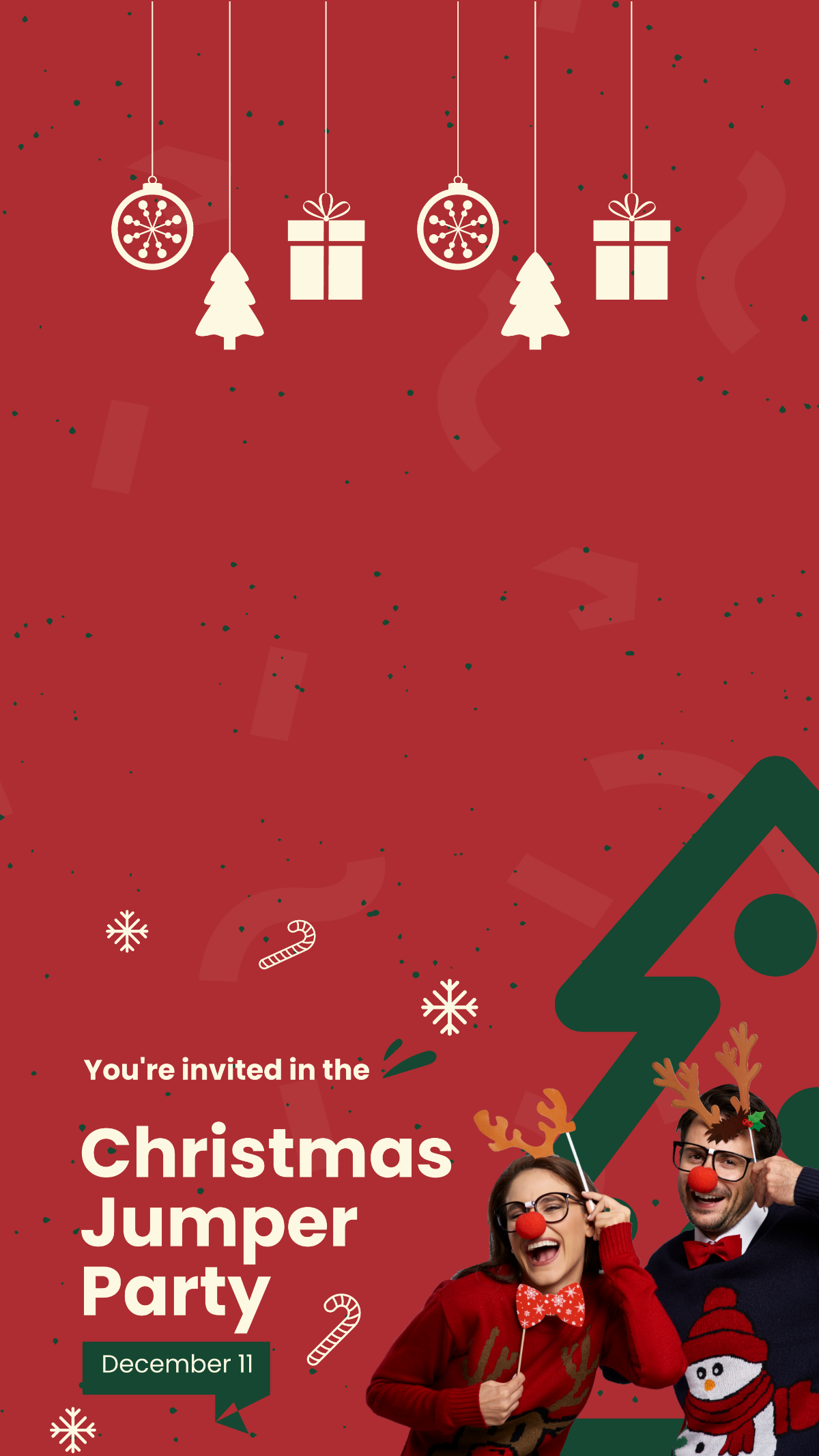 Free Christmas Jumper Party Snapchat Geofilter Template