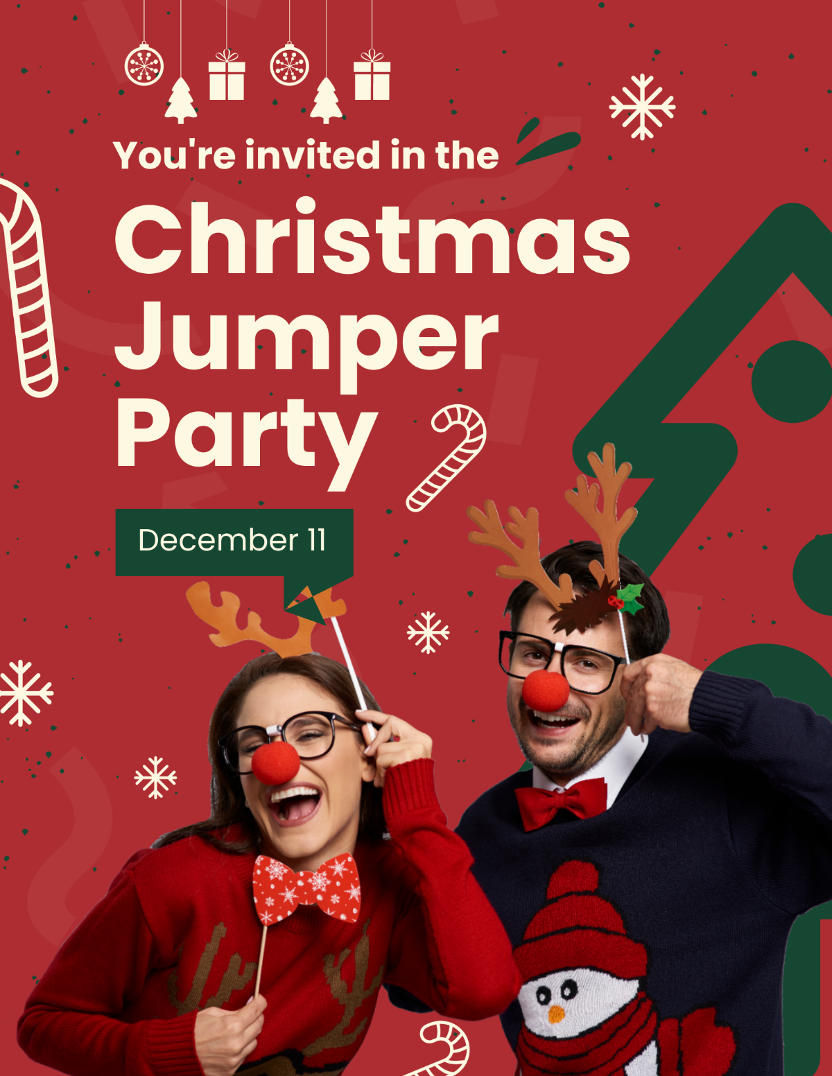 Christmas Jumper Party Flyer