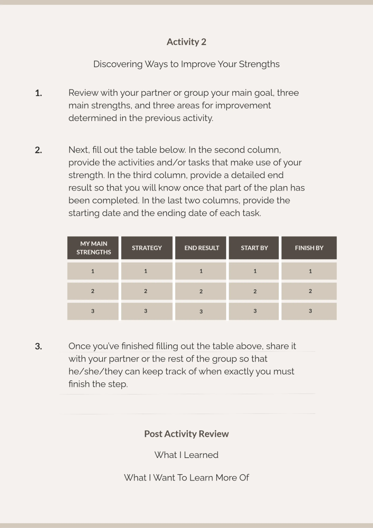 Free Coaching Workbook Template to Edit Online
