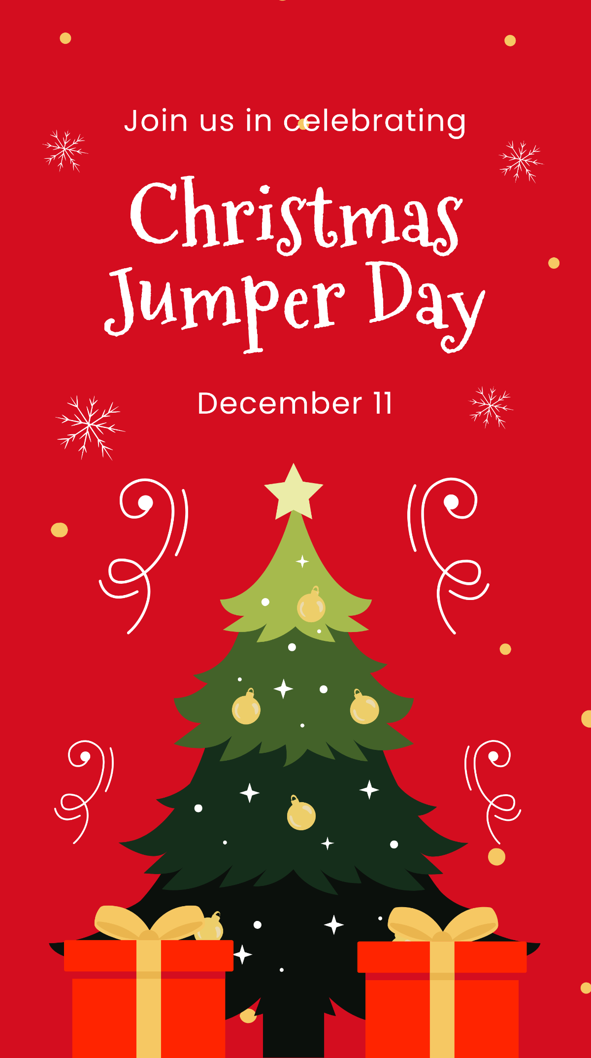 Christmas Jumper Day Charity Whatsapp Post Template