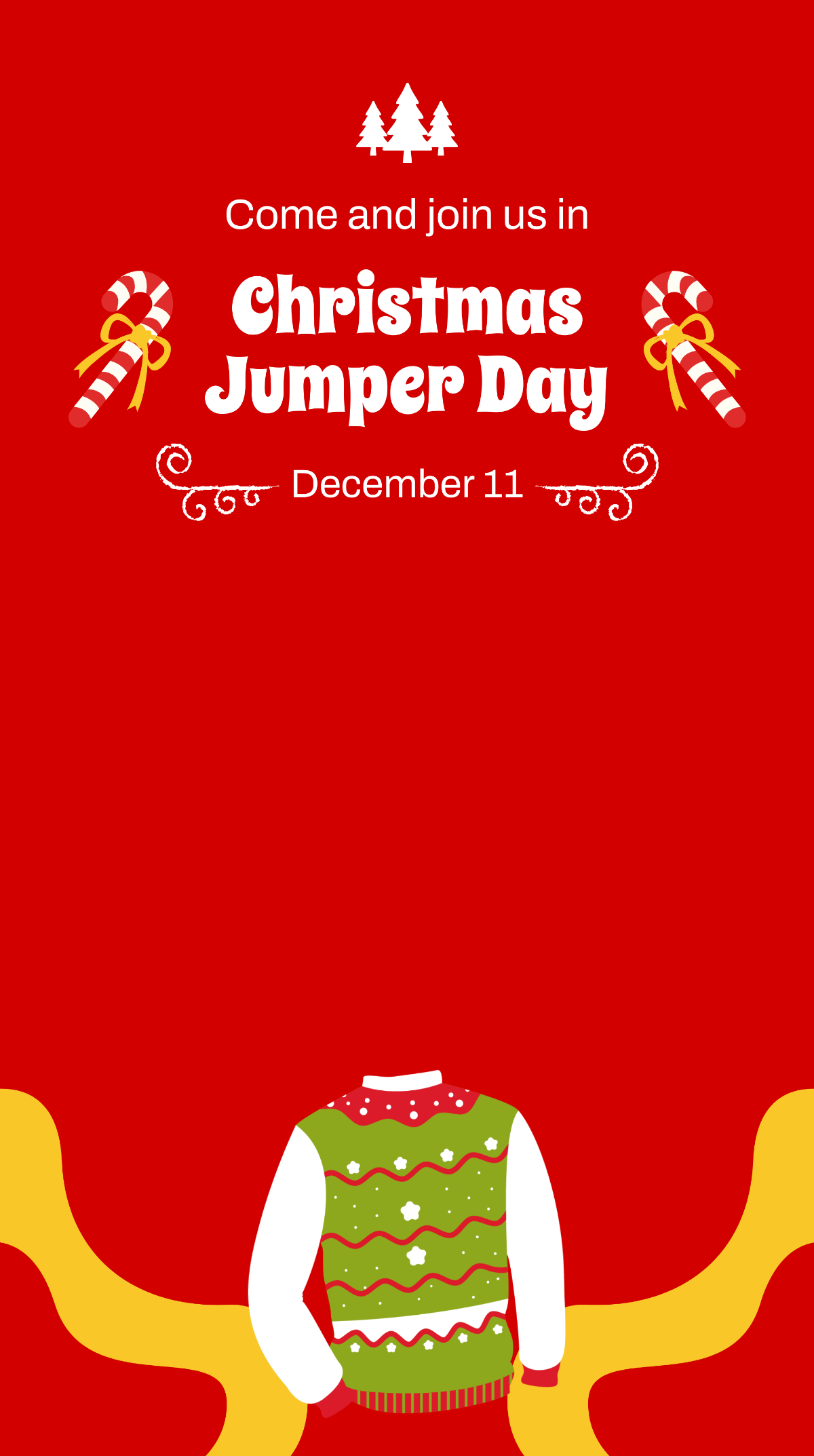 Christmas Jumper Day Event Snapchat Geofilter Template