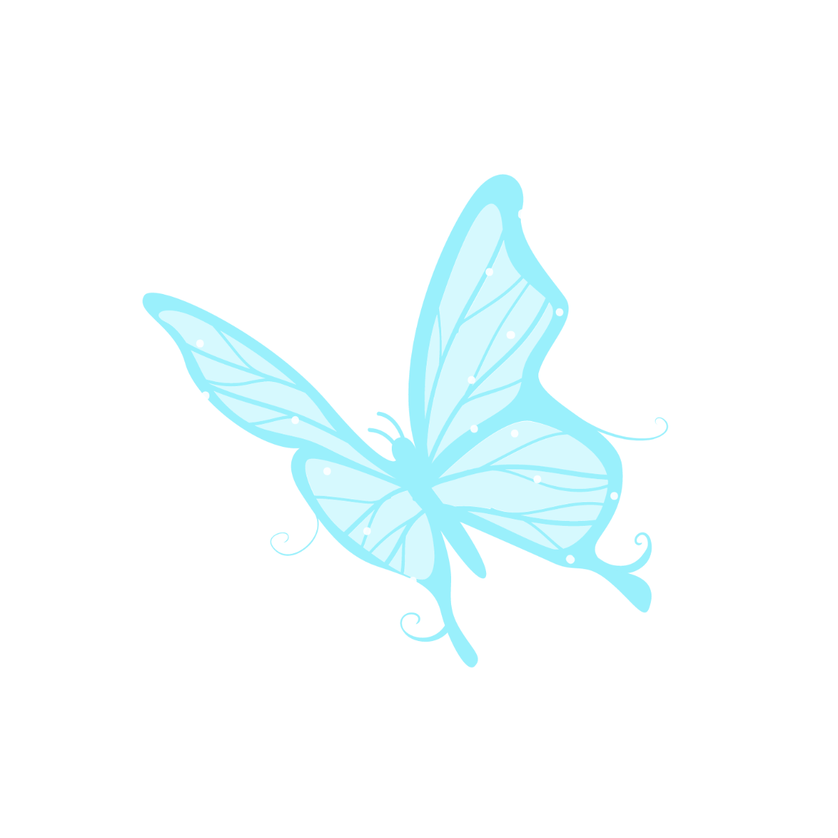 Free Angel Butterfly Vector Template