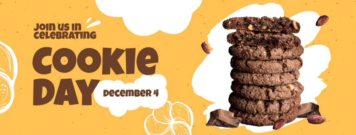 National Cookie Day Facebook Cover Template