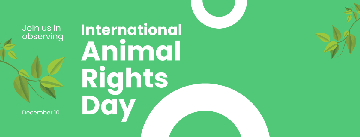 International Animal Rights Day Facebook Cover Template
