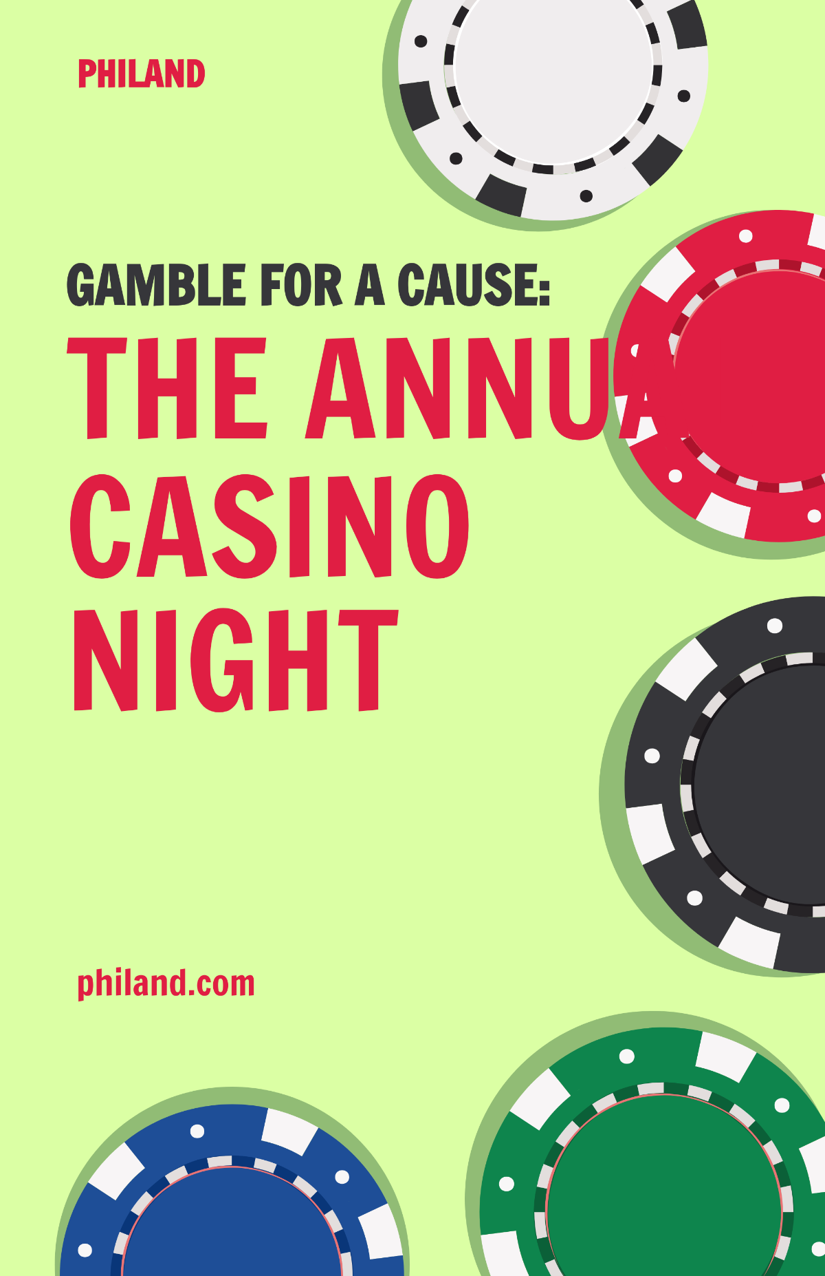 Free Charity Casino Night Poster Template to Edit Online
