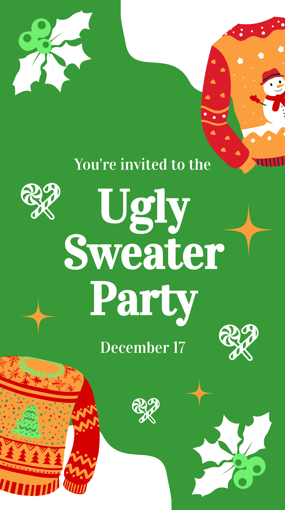 Ugly Sweater Party Instagram Story Template