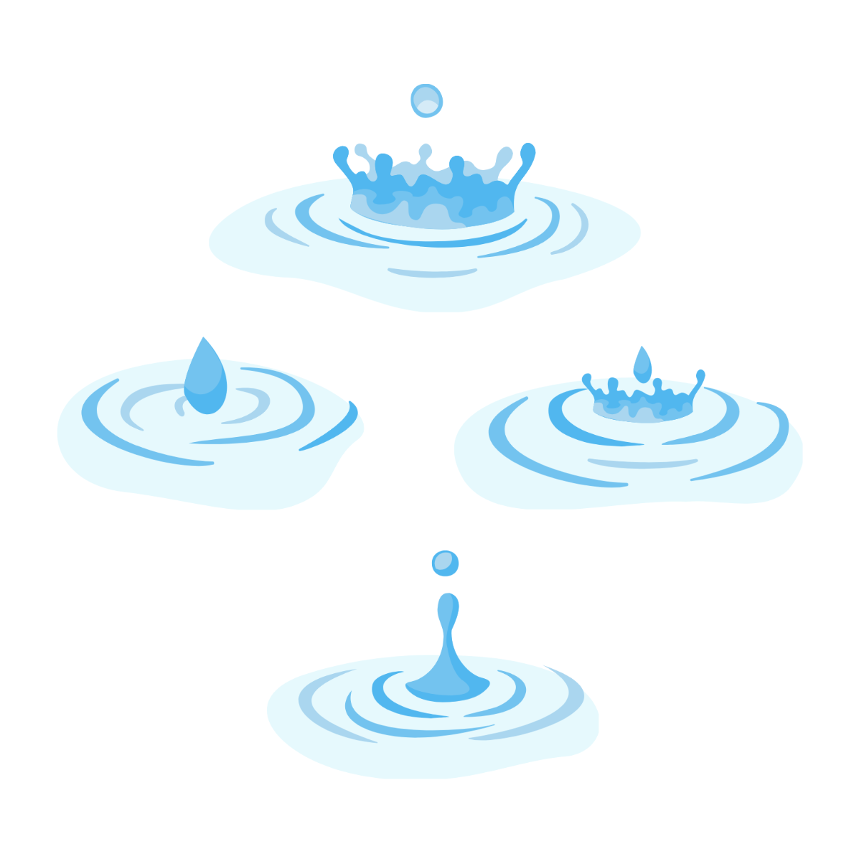 Water Ripple Vector Template