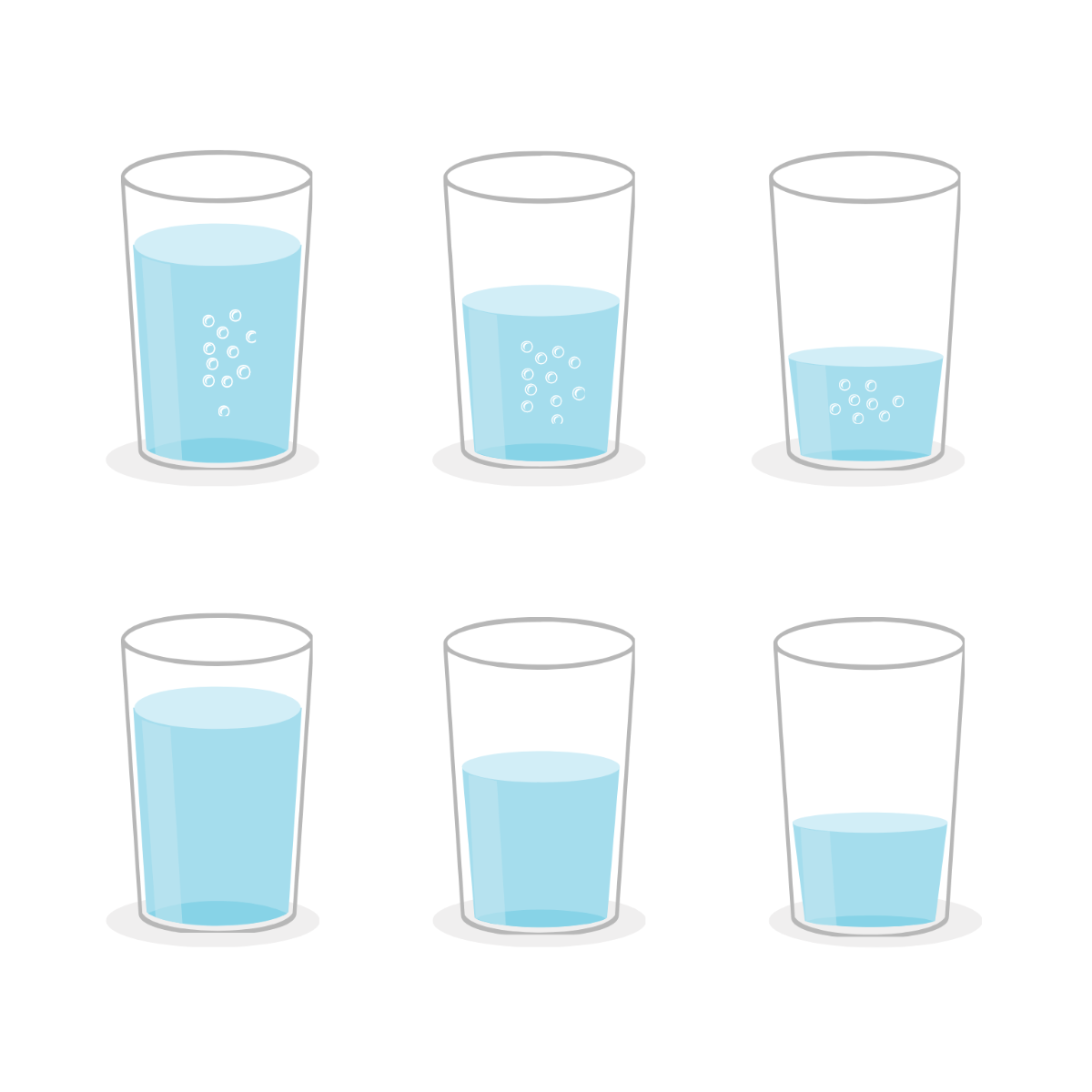 Free Glass of Water Vector Template