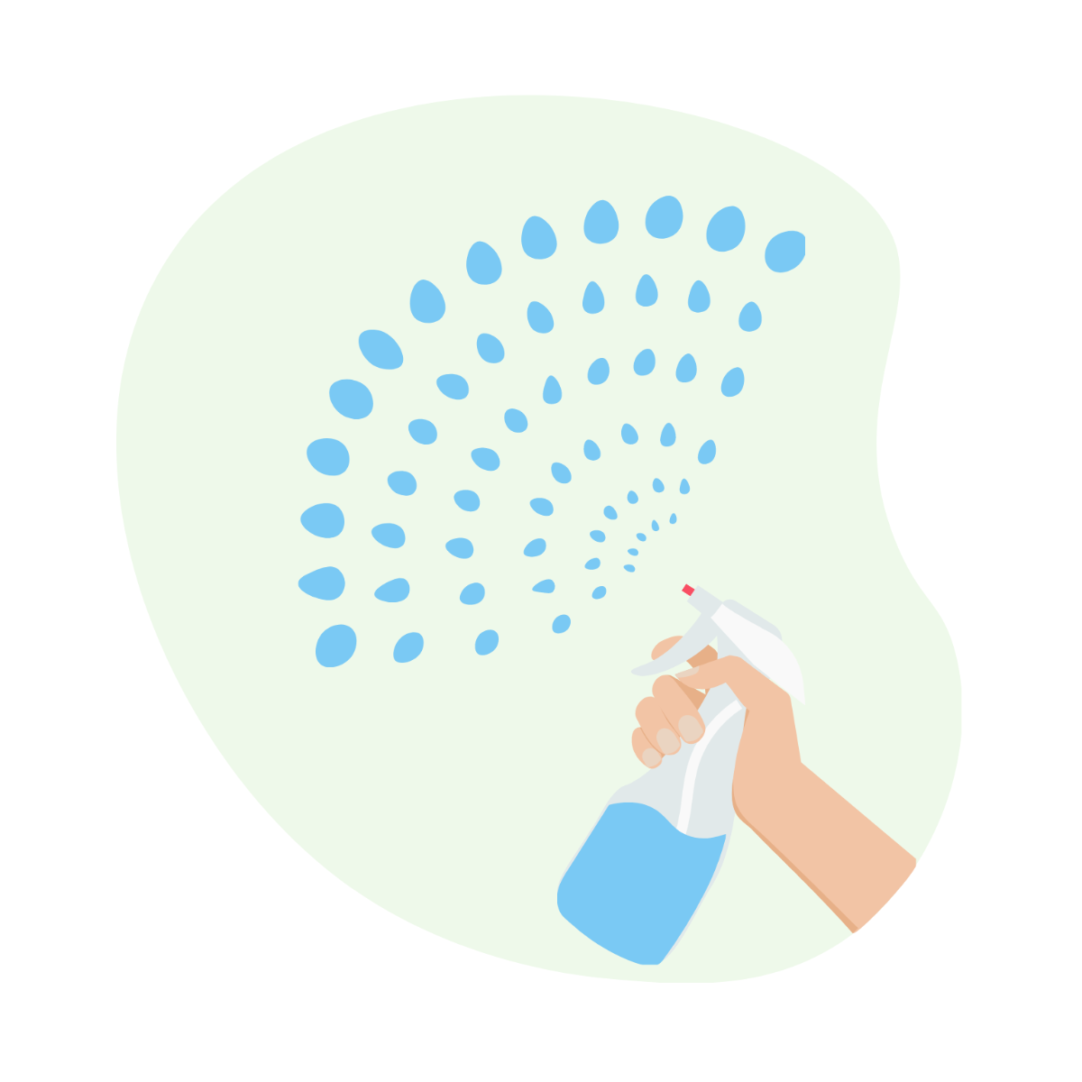 Free Water Spray Vector Template