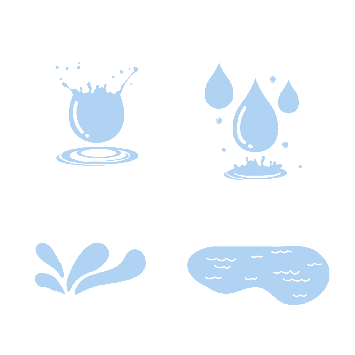Free Blue Water Vector Template